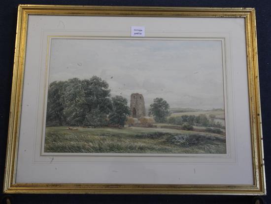 James Orrock (1814-1886) Charwood Priory, Leicestershire 13 x 20in.